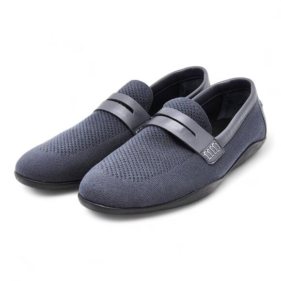 Harrys London Basel Knit Cotton Men\'s Loafers Charcoal US 11 EU 44 - New $495 main image 4